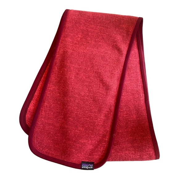 Patagonia Better Sweater Fleece Scarf Wrap Warm Winter Fall Red - Picture 1 of 2